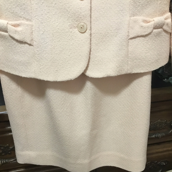 SOLD Vintage Blush Pink Wool Pendleton Skirt Suit - Picture 6 of 8